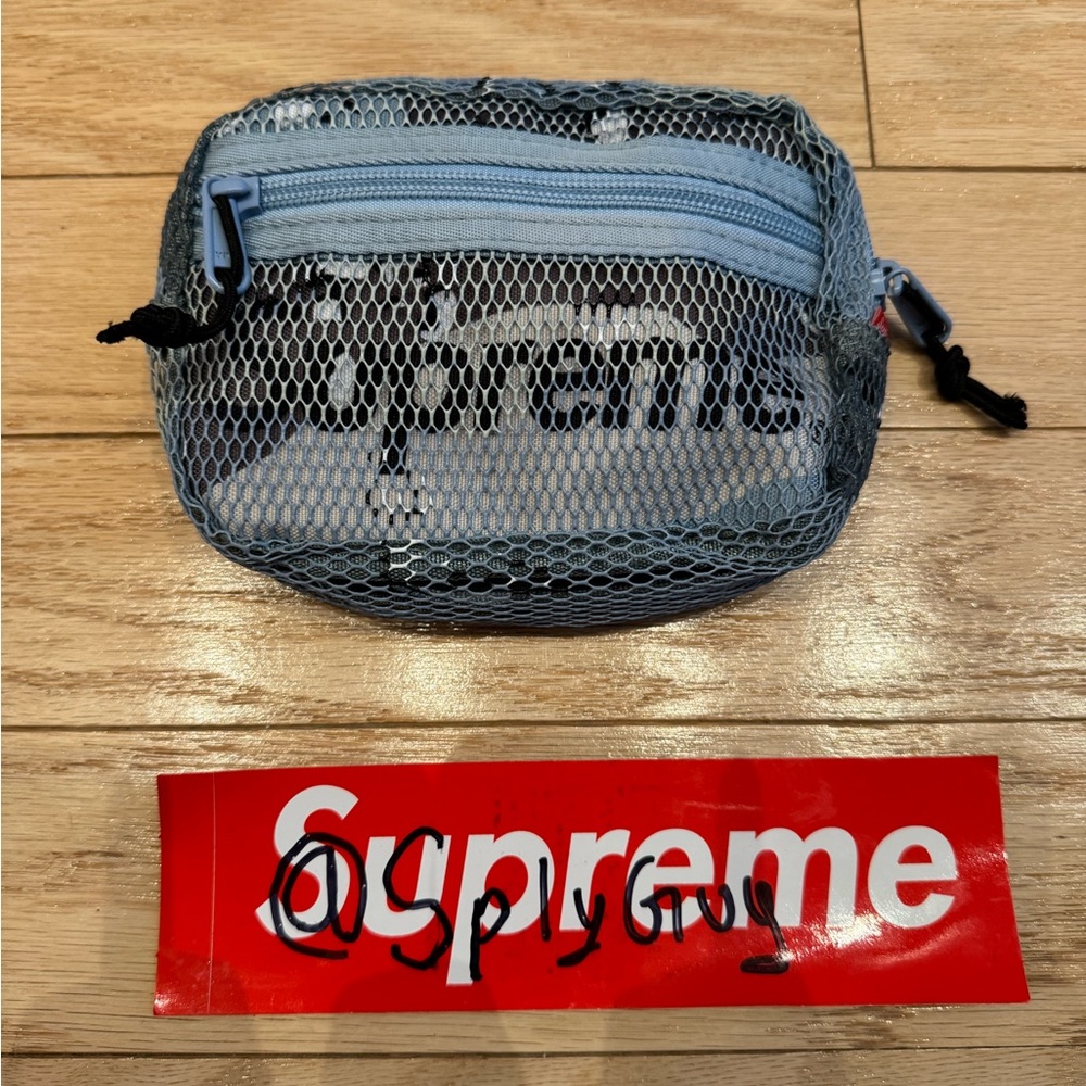 Supreme Small Shoulder Bag Blue Chocolate Chip Camo SS20